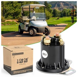 10L0L Golf Cart 48V Solenoid for EZGO RXV, 4 Terminal 150A, Fits 4 Terminal for 48-Volts EZGO RXV 2008-up Electric Golf Cart, Replace OEM 624317 649373
