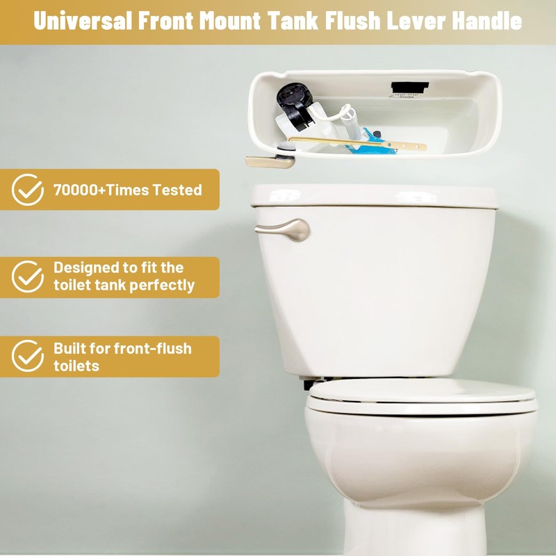 Lydia's Deal Toilet Handle Replacement Kit, Adjustable Front Mount Toilet