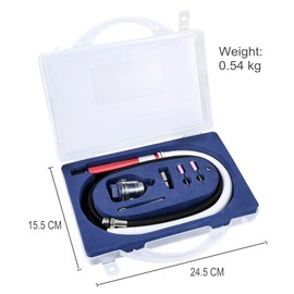 Mini Stick Grinder Pencil Sander Compressed Air with 3.175 mm (1/8 Inch) Multifunctional Air Grinder Set with Box, Red