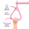 18" Pink Trapeze Swing Bar Rings 48" Heavy Duty Plastic