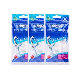 3x DenTek Fresh & White Zahnseidesticks