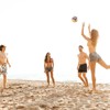 Beach Volleyball Stripe Size 5 - Leather Stitching with Needle