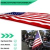 SWLOR Motorcycle American Flag, 6x9 inches, Red, White, Blue, Double