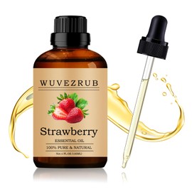 Wuvezrub Strawberry Essential Oil 120ML - 100% Pure and Natural Oils for Aromatherapy Diffuser - 4 Fl Oz/Strawberry
