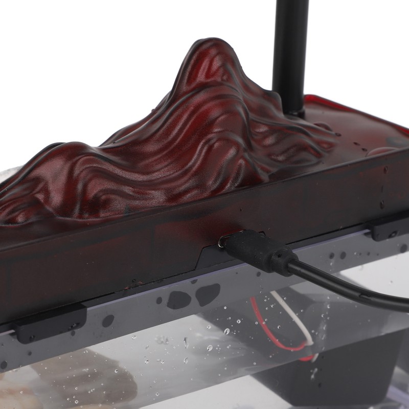 Tabletop Water Fountain USB LED Recurring Stream Plastic Indoor Fountain