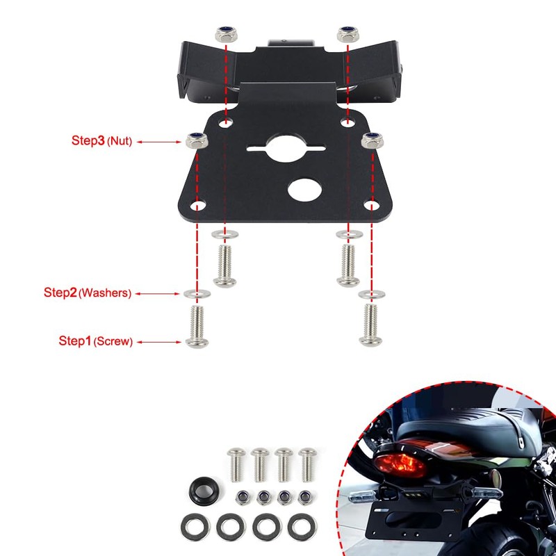 Xitomer Tail Tidy Fit for Z900RS 2018-2024, Fender Eliminator with