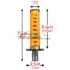 EZAUTO WRAP 15cm Orange Red Shift Knob Samurai Sword Alloy