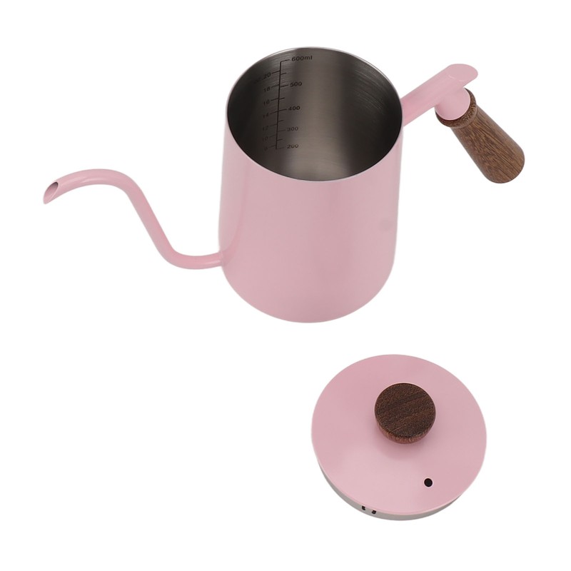 600ml Gooseneck Coffee Kettle 304 Stainless Steel Long Spout Kettle