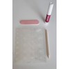 Almond Medium Press on Acrylic False Nails, Pink, Black and