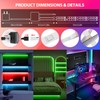 LED Strip Lights 65.6Ft(2 Rolls of 32.8ft), Dimmable 5050 RGB
