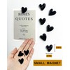 18 Pcs Cute Heart Decorative Magnets，Black Fridge Magnets， Small Home