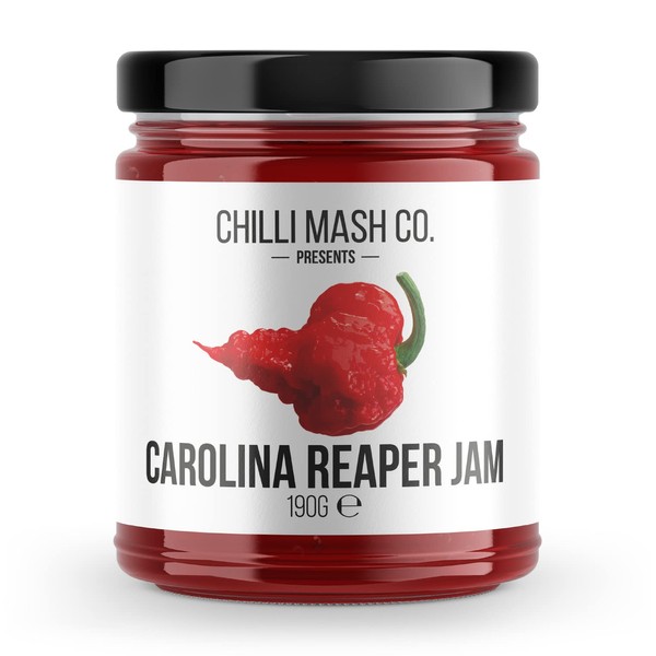 Carolina Reaper Chilli Jam | Chilli Mash Company | World's Hottest Chilli Jam - Extremely Hot | Vegan and Vegetarian Friendly | 250 ml