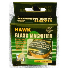 ToolUSA 2.5" (6.4 cm) Dome Glass Magnifier | 5X Magnification Strength | Luxurious Gold-Colored Frame | Hands-Free & Multipurpose | Great Desk Accessory