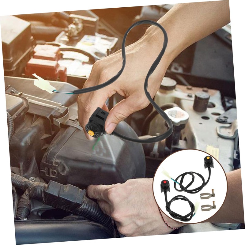 GRIRIW 2pcs Kill Button for ATV Dirt Bike Quick Ignition