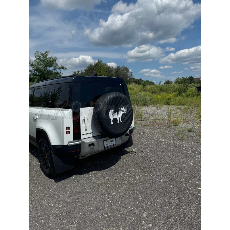 Lucky8 Offroad Land Rover Defender L663 Tire Cover - Rhino