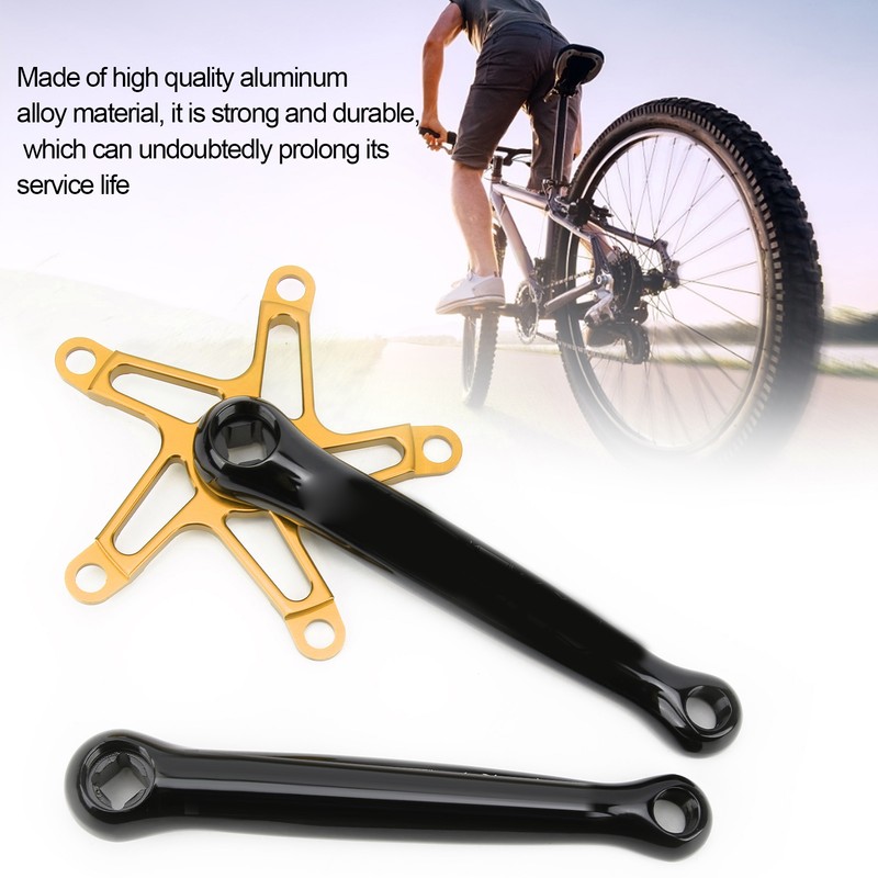 Bolany Folding Bicycle Square Hole Crank 130BCD Sprocket Single Disc