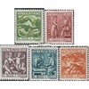 Austria 442-446 (complete.issue.) Favor devaluation Volume completeett fine used/cancelled 1924