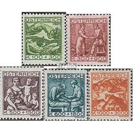 Austria 442-446 (complete.issue.) Favor devaluation Volume completeett fine used/cancelled 1924 Youth (Stamps for collectors)