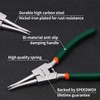 SPEEDWOX Circlip Pliers 7-Inch Snap Ring Pliers External Heavy Duty