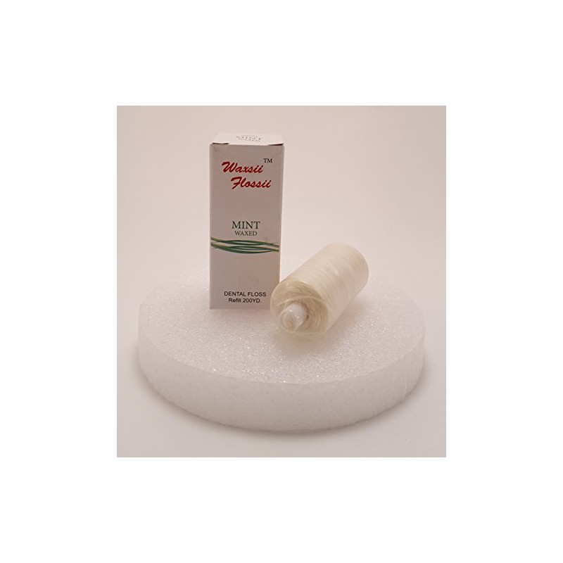 Plasdent 2800 Professional Mint Flavored Waxed Dental Floss Refill 200