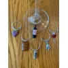 hand crafted " WINE THEMED" SET OF 6 Hand Crafted
