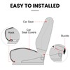 surpassme Comfortable Car Seat Covers Universal Front Seat Covers for