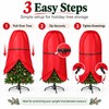 Upright Christmas Tree Storage Bag with Adjustable Straps, Zipper &