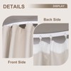 MaKefeile Room Divider Curtains & Flexible Bendable Tracks Set,Privacy Dividers