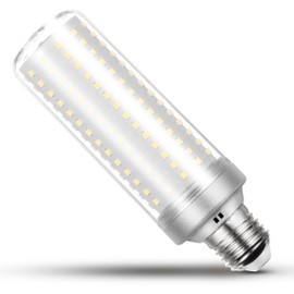 Big Size: 1.77x 5.90inches E26/E27 200W Equivalent LED Corn Light Bulb, 20W 3000LM Non Dimmable 6000K White, Bright E26 Base LED Bulb for Candelabra Ceiling Fan Home Garage Warehouse Indoor,1 Pack