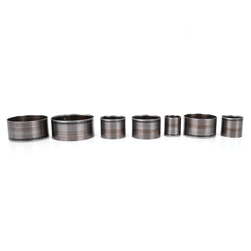 Honiwu 7 Pieces Round Leather Punching Tool, Leather Craft Cutting