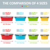 Collapsible Silicone Food Storage Containers Set with Lid & Air