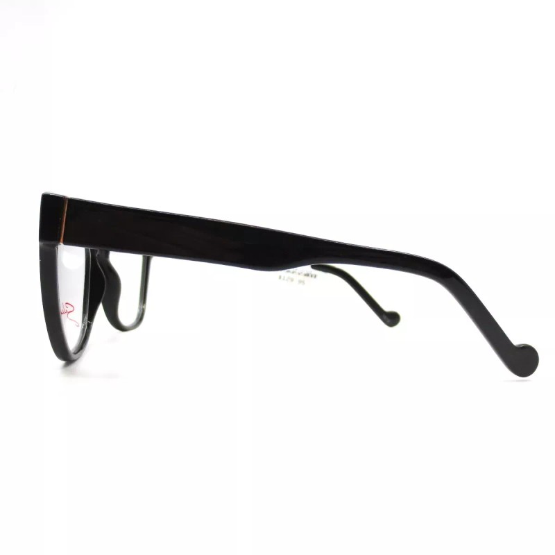 SALSA SA8005 BK Black Womens Square Full Rim Eyeglasses 53-17-135