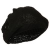 Rasta/NYE Mesh Deep Shell Beanie Hat - Black OSFM