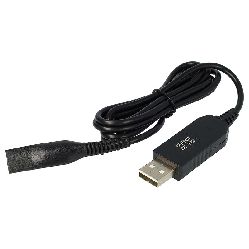 vhbw Ladekabel kompatibel mit Braun Silk&Soft 5360, 5560 Rasierer -
