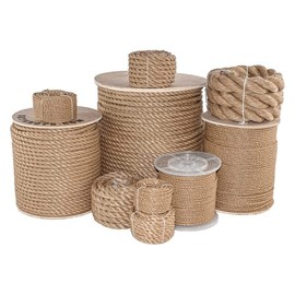 SGT KNOTS Twisted ProManila Rope - UnManila, Twisted 3 Strand Outdoor Rope, Lightweight Synthetic Rope for DIY Projects, Marine, Commercial (1.5" x 25ft)