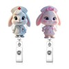 2 Pcs Easter Badge Reel with Badge Holder Retractable Clip，Nurse