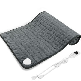Electric Heating Pads with Auto Shut Off Large, 6 Heat Settings Heated Pad 12x24 inch