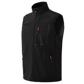 MoFiz Men's Vest, Golf, Outdoor Wear, Sleeveless, Fleece Lined, Vest, Cold Protection, Windproof, Multifunctional, Thermal, Lightweight, Stylish, Mountain Climbing, Fishing, Hiking, Running,