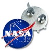 NASA Pin with dual pin posts and deluxe pin clasps