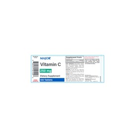 MAJOR Major Vitamin C 250 Mg - Dietary Supplement - 100 Tablets