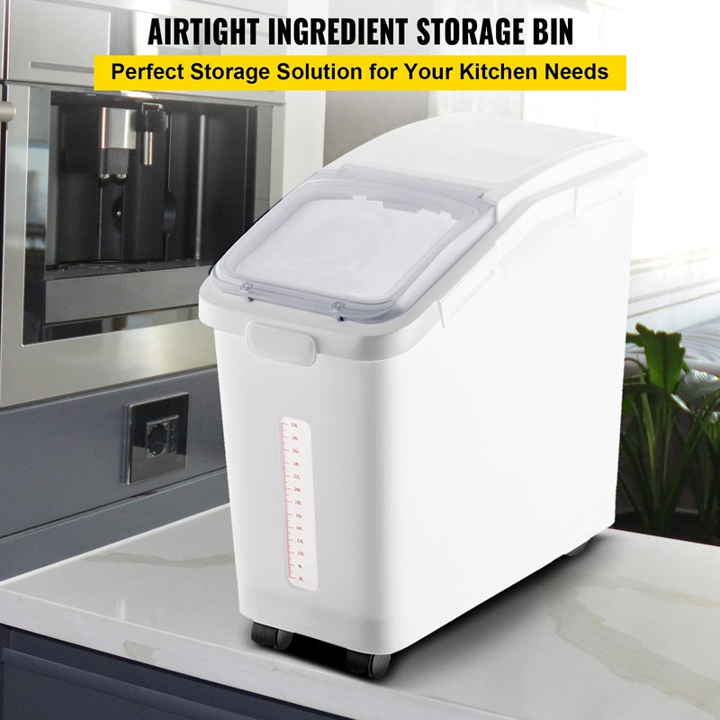 VEVOR Ingredient Storage Bin, 11.4 Gallon Capacity Shelf Ingredient Bin,