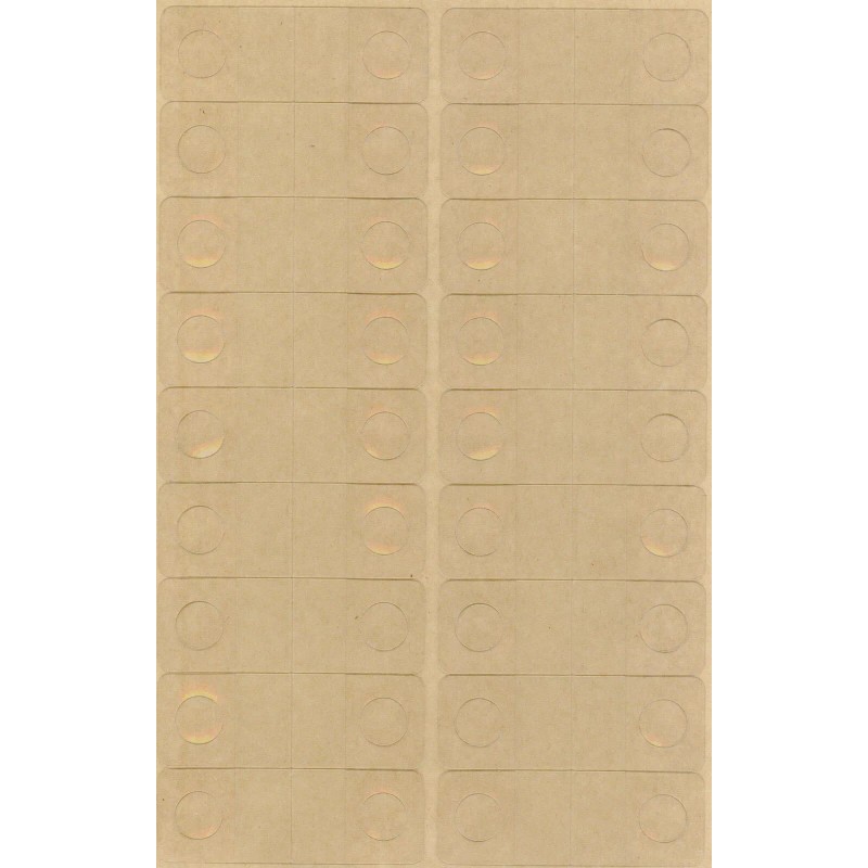 Unbranded/Generic 108 HANG TABS, ROUND HOLE CLEAR PLASTIC PERMANENT SELF