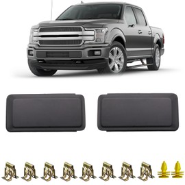 GZVKE Driver and Passenger Side Front Bumper Guards Pads Inserts End Caps Cover Trim Grill Fits for F150 F-150 2018 2019 2020 Replace JL3Z-17E810-AB JL3Z-17E811-AB