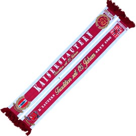 Generisch Kaiserslautern Anniversary Scarf – 125 Years of Tradition (Silk Scarf), Red, Bordeaux, White, Black, Gold