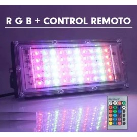 Naymon 10pz Reflector Lampara Led Rgb Iluminacion Color 30w