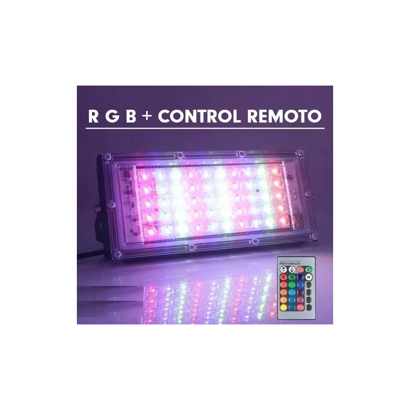 Naymon 10pz Reflector Lampara Led Rgb Iluminacion Color 30w