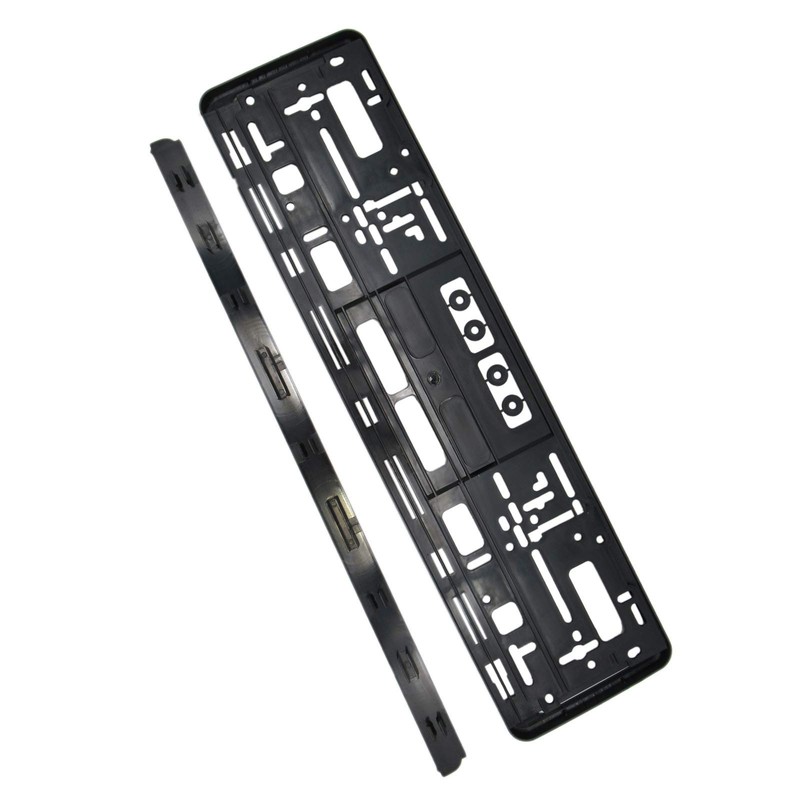 LINGSEE Universal Euro License Plate Tag Holder Mount Adapter Bumper