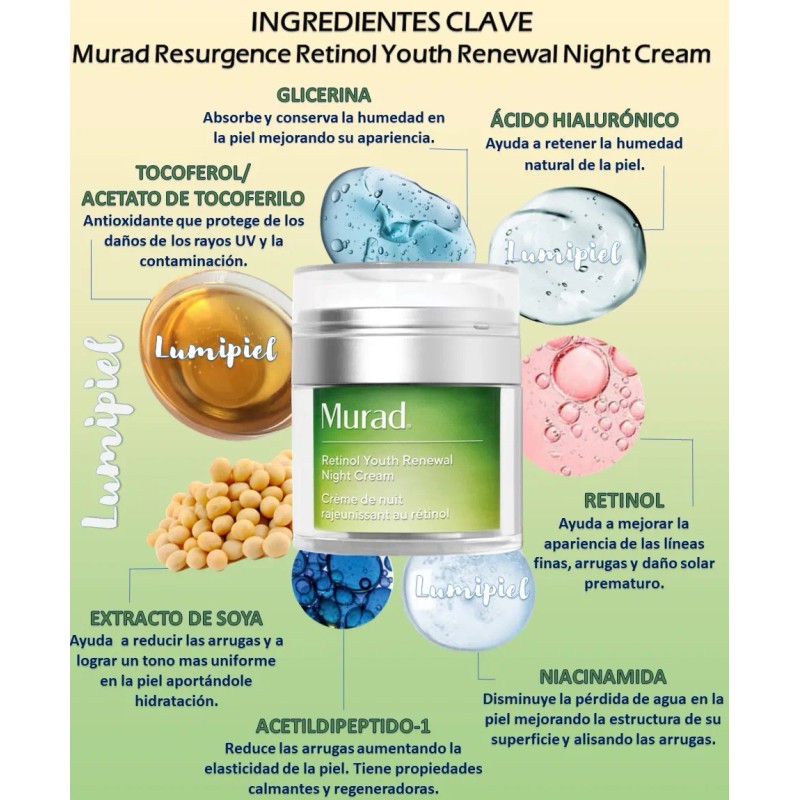 Murad Resurgence Retinol Night Cream + Wrinkle Corrector