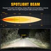 SKYWORLD 8 inch 38W LED Search Light, Portable Magnetic Base