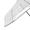 Compact Umbrella Black Transparent Automatic Design Sturdy Structure Travel Umbrella
